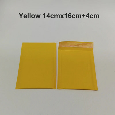10 τεμ. μικροί φάκελοι με επένδυση Bubble Yellow τσάντα Kraft Mailers Ταχυδρομικοί φάκελοι Μικροί φάκελοι με φούσκα κίτρινη θήκη