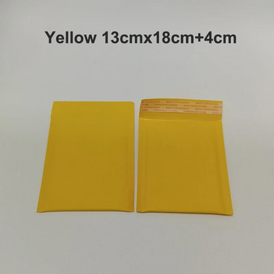 10 τεμ. μικροί φάκελοι με επένδυση Bubble Yellow τσάντα Kraft Mailers Ταχυδρομικοί φάκελοι Μικροί φάκελοι με φούσκα κίτρινη θήκη