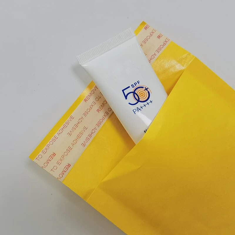 10 τεμ. μικροί φάκελοι με επένδυση Bubble Yellow τσάντα Kraft Mailers Ταχυδρομικοί φάκελοι Μικροί φάκελοι με φούσκα κίτρινη θήκη