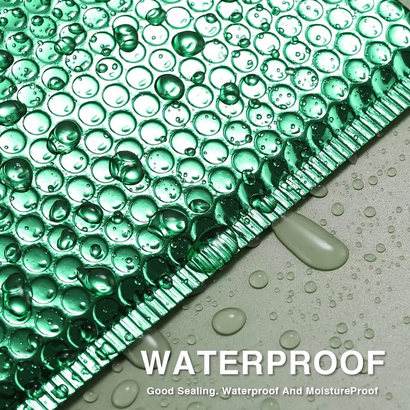 10 tk. Rohelised polümullpostitajad isesulguvad kingituste pakkimine Tugeva töövõimega metallist mullpostituspostid, polsterdatud ümbrikud, saatekotid