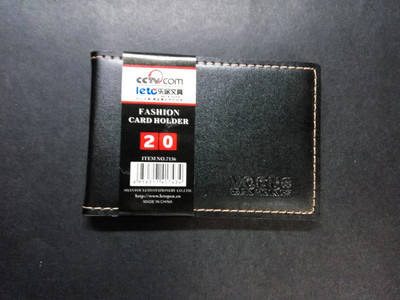 Επαγγελματική δερμάτινη θήκη πιστωτικής κάρτας Πορτοφόλι μόδας με μίνι κάλυμμα Θήκη κάρτας ταυτότητας Πορτοφόλι γραφείου Πολυλειτουργική φορητή κάρτα στοκ