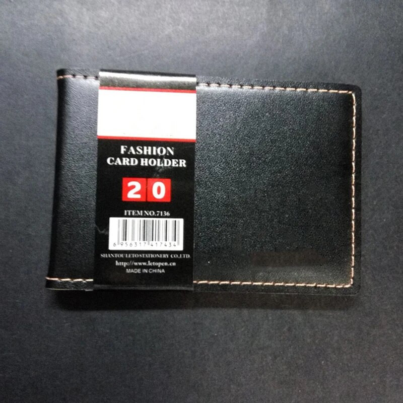 Επαγγελματική δερμάτινη θήκη πιστωτικής κάρτας Πορτοφόλι μόδας με μίνι κάλυμμα Θήκη κάρτας ταυτότητας Πορτοφόλι γραφείου Πολυλειτουργική φορητή κάρτα στοκ