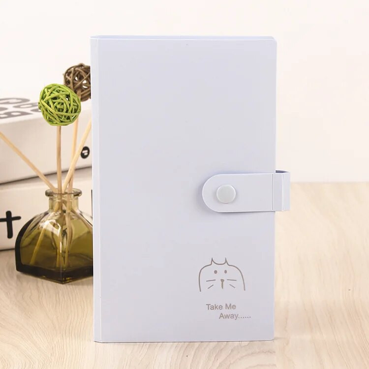 Διαφανές Κλιπ επαγγελματικών καρτών 120 καρτών με κουμπιά Κορέας 3 ιντσών φωτογραφιών επαγγελματικών καρτών