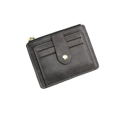 Μινιμαλιστικό πορτοφόλι Λεπτό πορτοφόλι πολλαπλών θέσεων Θήκη πιστωτικών καρτών από συνθετικό δέρμα Ανδρικό γυναικείο μπροστινό πορτοφόλι τσέπης Business