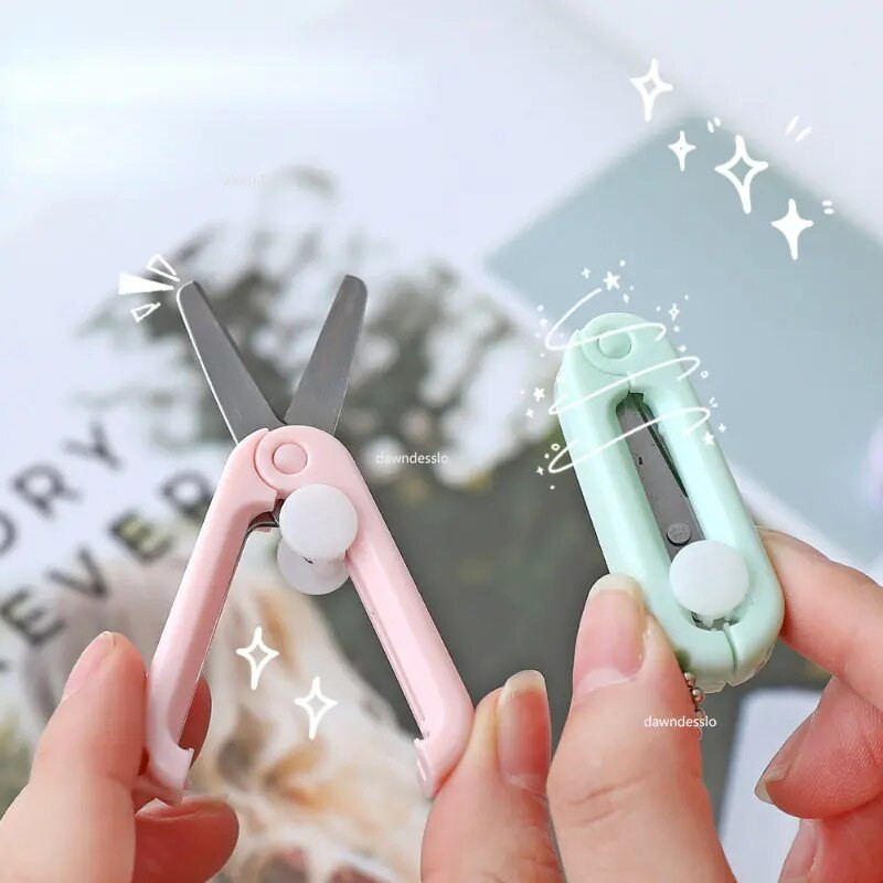 Kūrybinės mini nešiojamos sulankstomos žirklės Morandi paprastas popieriaus pjaustymo meno įrankis Stacionarios žirklės Biuro reikmenys mokykloms