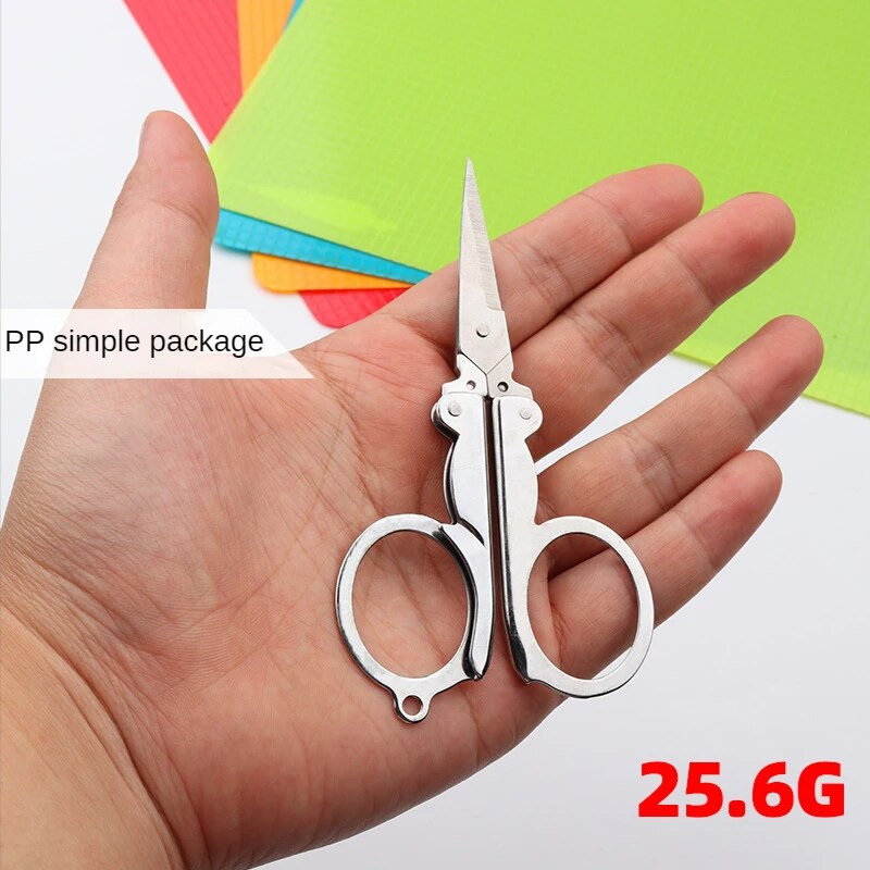 Kokkupandavad käärid tasku reisimiseks väikesed käsitööd teravate teradega hädaolukorras mini kokkupandavad reisitikandid, kääride niidid, rätsepakäärid