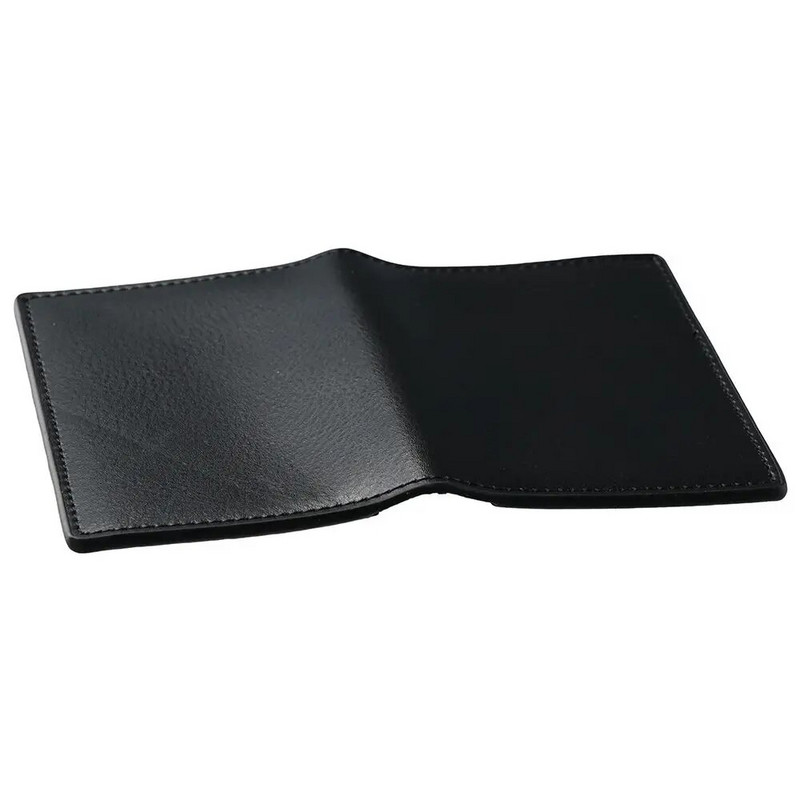Melns vizītkaršu turētājs lielas ietilpības PU ādas karšu turētājs vārda kartes maka maciņa birojs