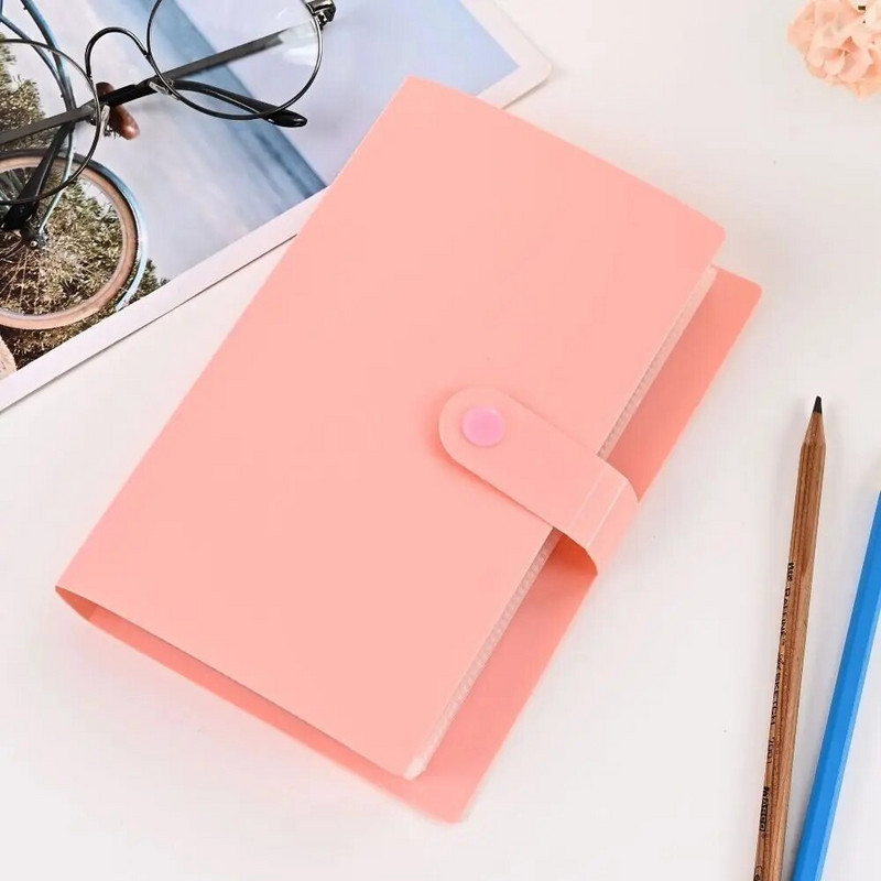 Nešiojamas didelės talpos pinigų saugojimo knyga korėjietiško stiliaus vandeniui atspari dulkėms bilietų kortelių knygos suvenyrų sąskaitų rinkėjas