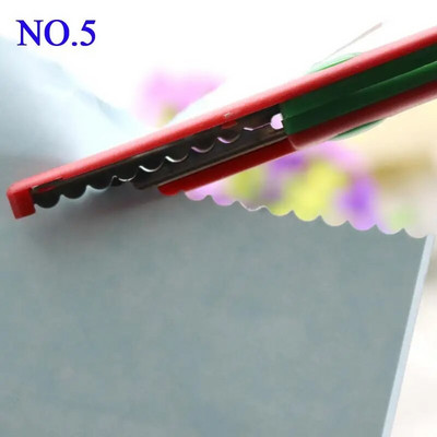 1 bucă manuală copii DIY 6 modele album foarfece de dantelă card foto model foarfece desene animate foarfece de dantelă