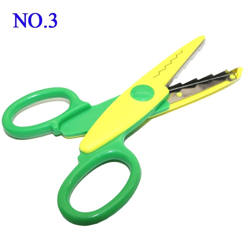 1 Pc Roku darbs Bērni DIY 6 Raksti Albums Mežģīnes Šķēres Karte Foto Raksts Šķēres Karikatūras Mežģīņu Šķēres