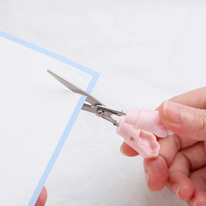 1 ΤΕΜ χαριτωμένο πολυλειτουργικό ψαλίδι χεριών από ανοξείδωτο χάλυβα Μίνι φορητό Kawaii Cat Paw Art Scissors School Stationery Καινοτομία