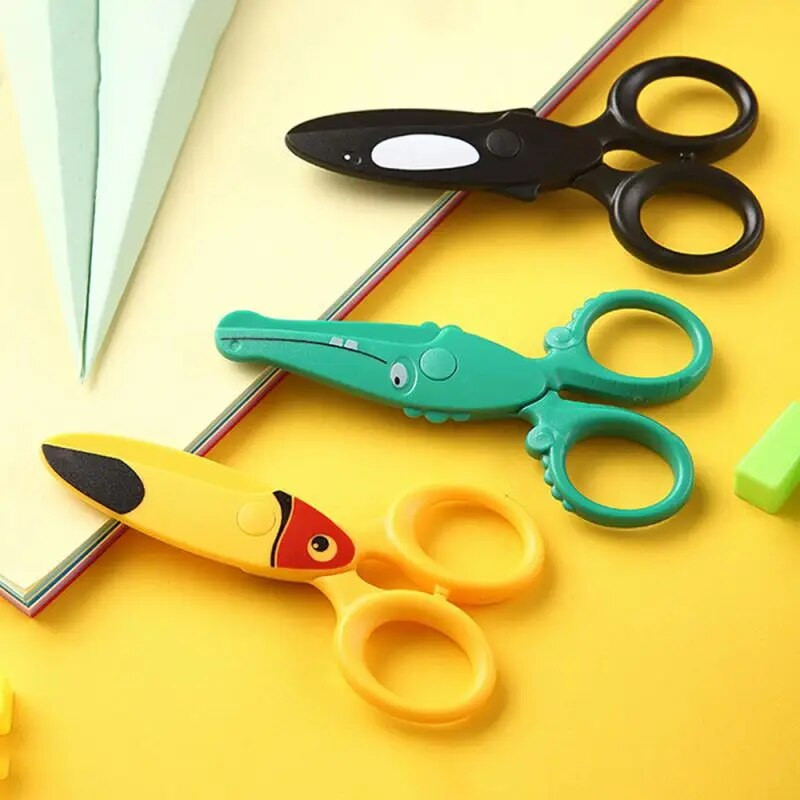Παιδικό ψαλίδι από ανοξείδωτο ατσάλι Παιδικό χαριτωμένο ψαλίδι κινουμένων σχεδίων Χειροποίητο DIY Ψαλίδι Εργαλεία γραφικής ύλης σχολείου και γραφείου