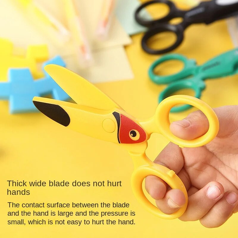Παιδικό ψαλίδι από ανοξείδωτο ατσάλι Παιδικό χαριτωμένο ψαλίδι κινουμένων σχεδίων Χειροποίητο DIY Ψαλίδι Εργαλεία γραφικής ύλης σχολείου και γραφείου