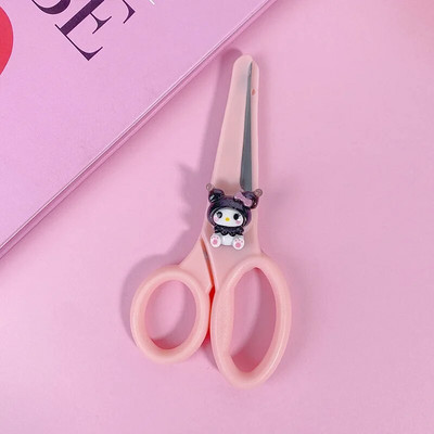 Slatke studentske crtiće Sigurnosne škare okrugle glave za DIY rezanje papira Rukotvorine Prijenosne umjetničke škare Ured