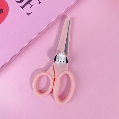 Slatke studentske crtiće Sigurnosne škare okrugle glave za DIY rezanje papira Rukotvorine Prijenosne umjetničke škare Ured