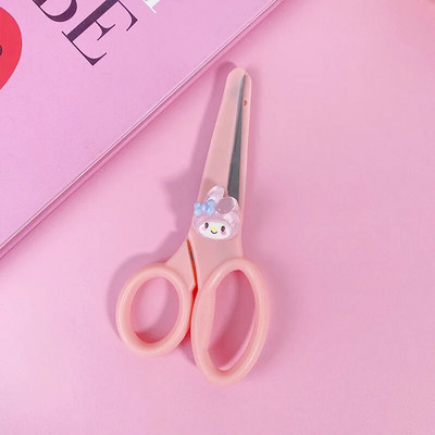 Slatke studentske crtiće Sigurnosne škare okrugle glave za DIY rezanje papira Rukotvorine Prijenosne umjetničke škare Ured