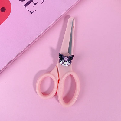 Slatke studentske crtiće Sigurnosne škare okrugle glave za DIY rezanje papira Rukotvorine Prijenosne umjetničke škare Ured