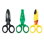 1 gabalas animacinių filmų mažos žirklės, plastikinės darželio vadovas, apvalios galvos saugos, vaikų žirklės