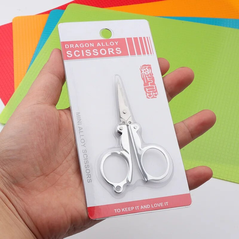 Πτυσσόμενο ψαλίδι Pocket Travel Μικρές χειροτεχνίες Μίνι με κοφτερή λεπίδα έκτακτης ανάγκης Πτυσσόμενο ψαλίδι κεντήματος ταξιδιού Ψαλίδι ράφτης κλωστή