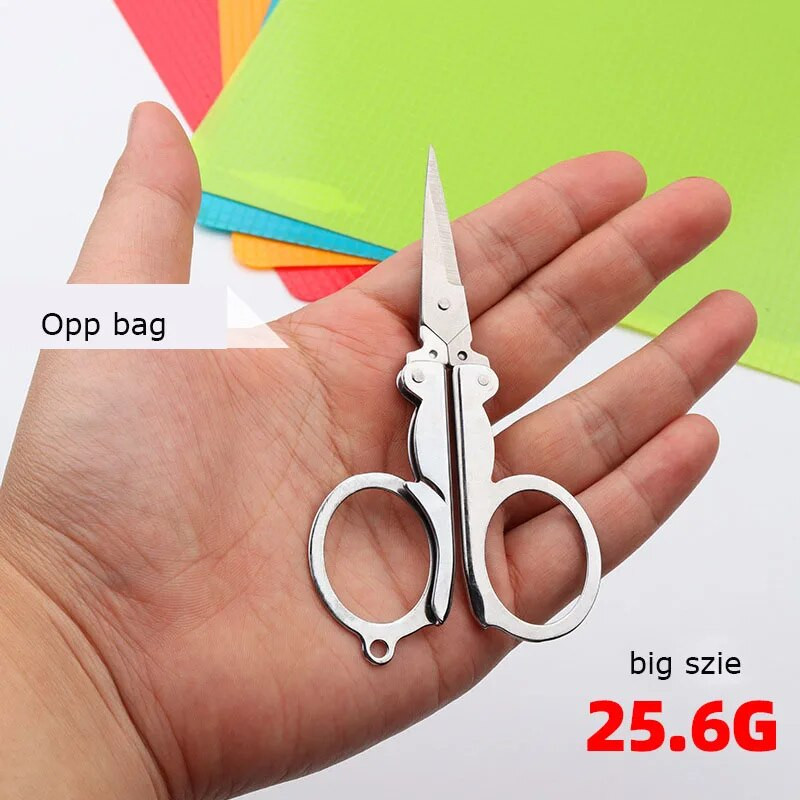 Πτυσσόμενο ψαλίδι Pocket Travel Μικρές χειροτεχνίες Μίνι με κοφτερή λεπίδα έκτακτης ανάγκης Πτυσσόμενο ψαλίδι κεντήματος ταξιδιού Ψαλίδι ράφτης κλωστή