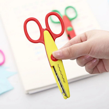 Направи си сам ръчно изработена ножица занаяти от хартия Ножици Изрязана хартия Wave Edge Занаяти Ученик Дете Творчески дневник Албум Лексик Ножица за снимки