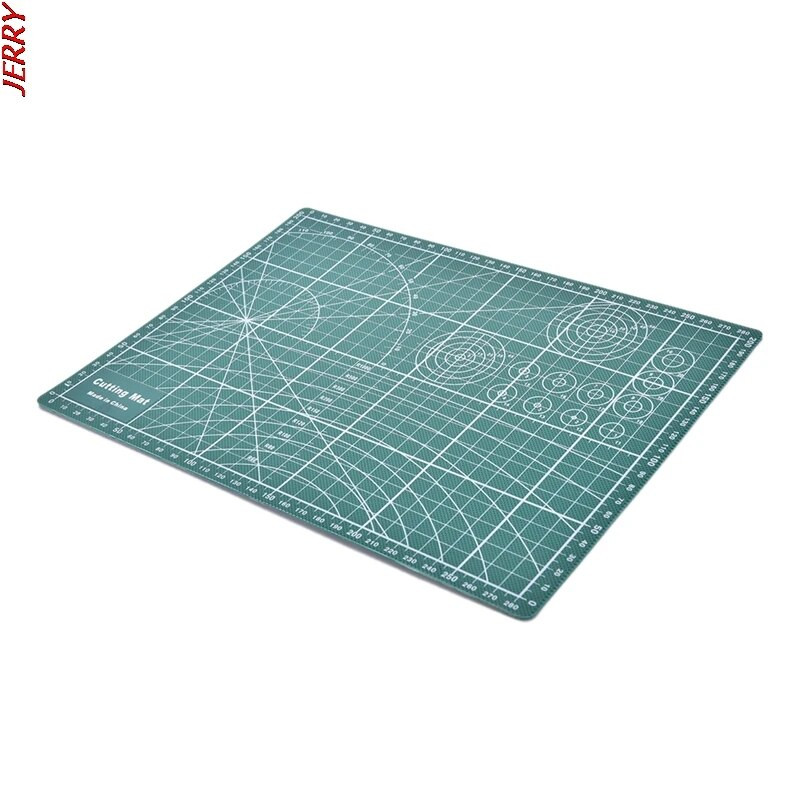 Sprādzienbīstams abpusējs griešanas paklājiņš A4 Izturīgs griešanas paklājiņš savārstījuma rīks Manuāls griešanas dēlis tumši skolas piederumi 22x30cm