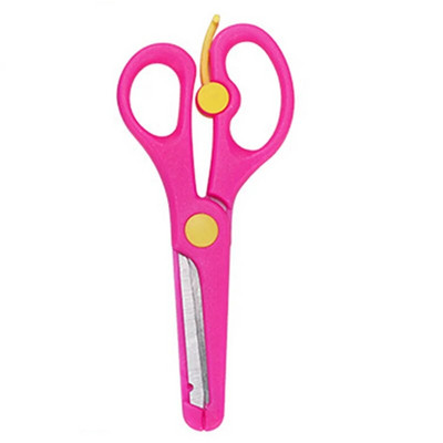 Mazu bērnu šķēres drošības šķēres bērniem plastmasas bērnu drošības šķēres pirmsskolas apmācības šķēres griešanas instrumentiem papīrs