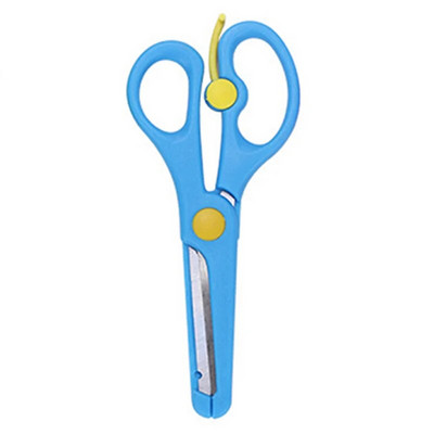 Mazu bērnu šķēres drošības šķēres bērniem plastmasas bērnu drošības šķēres pirmsskolas apmācības šķēres griešanas instrumentiem papīrs