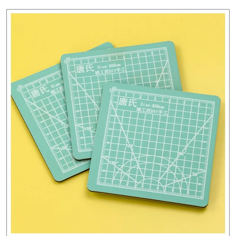 1 gab 8 * 8 cm mini modelis griešanas paklājs Gravēšanas paliktnis Mākslas piederumi Kancelejas piederumi Skolas piederumi