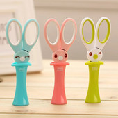 Deli 1 tk käärid Kawaii Rabbit DIY käsitsi käsitöö väljalõigete raamatu käärid lastele ohutud paberilõikamiseks mõeldud nuga koolitarbed