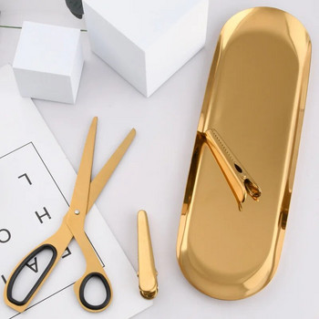 Ασυμμετρία Nordic Style Χρυσό ψαλίδι από ανοξείδωτο ατσάλι Απλός φάκελος για κοπή χαρτιού Εργαλεία DIY Είδη γραφείου Καλλιτεχνικής Σχολής
