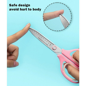 KOKUYO Scissor AIROFIT Anti Stick Multi Color Safe Scissors Cutter Diary Journal Craft Stationery School Supplies F546