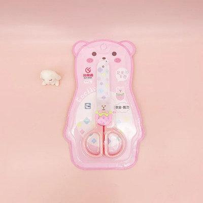 1 tk loomingulised käärid kirjatarbed armsad multifilmid karu väljalõigete albumi käärid armsad Kawaii õpilaste kirjatarbed käärid tagasi kooli