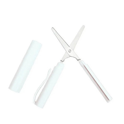 1vnt nešiojamos rašiklio formos žirklės Creative Safe sulankstomos žirklės įrankis mokykliniai biuro reikmenys