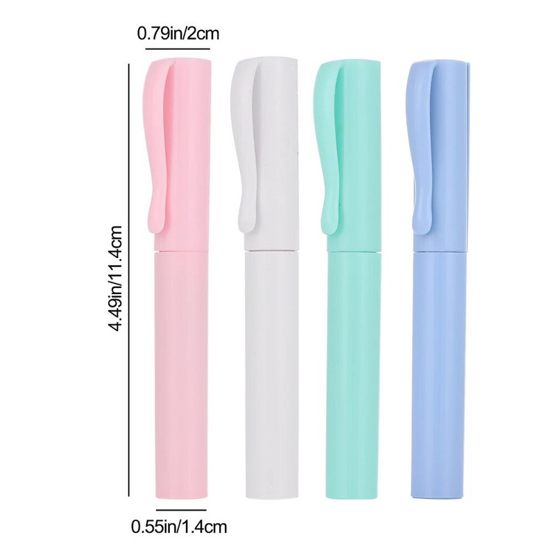 1vnt nešiojamos rašiklio formos žirklės Creative Safe sulankstomos žirklės įrankis mokykliniai biuro reikmenys