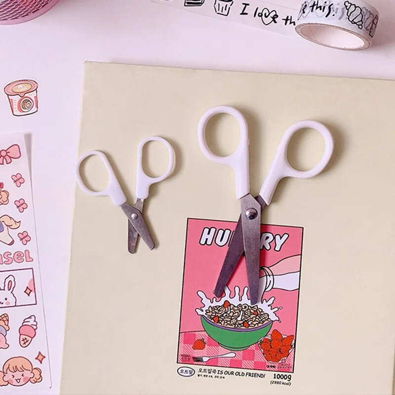 1 τμχ Simplicity Λευκό Χαρτικά Μικρό Ψαλίδι Χαρτικά Γραφείο Μαθητικής Σχολής Γραφείο Εργαλείο από ανοξείδωτο χάλυβα καινοτομία