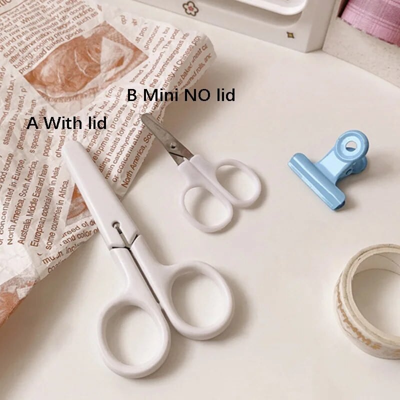 1 τμχ Simplicity Λευκό Χαρτικά Μικρό Ψαλίδι Χαρτικά Γραφείο Μαθητικής Σχολής Γραφείο Εργαλείο από ανοξείδωτο χάλυβα καινοτομία