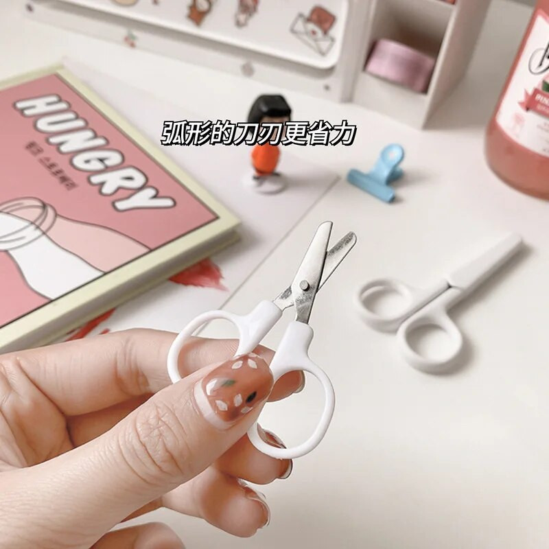 1 τμχ Simplicity Λευκό Χαρτικά Μικρό Ψαλίδι Χαρτικά Γραφείο Μαθητικής Σχολής Γραφείο Εργαλείο από ανοξείδωτο χάλυβα καινοτομία