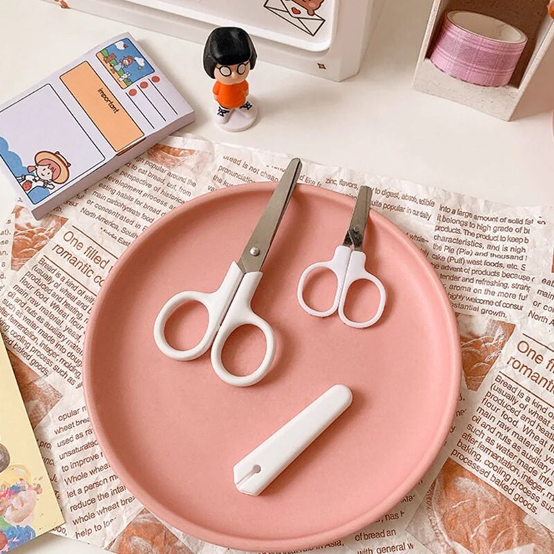 1 τμχ Simplicity Λευκό Χαρτικά Μικρό Ψαλίδι Χαρτικά Γραφείο Μαθητικής Σχολής Γραφείο Εργαλείο από ανοξείδωτο χάλυβα καινοτομία