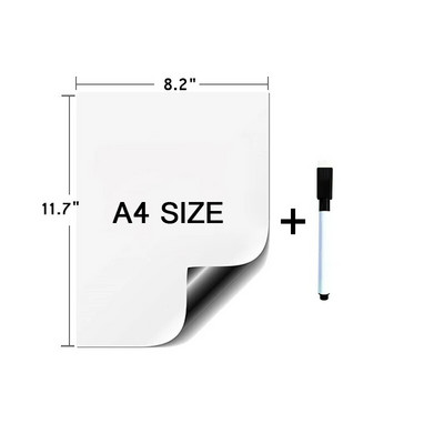 Magnettahvel külmkapi kaardikleebiste jaoks Magnet kustutatav digitaalne tahvel märkmete jaoks, joonistamine, lauakalender A4