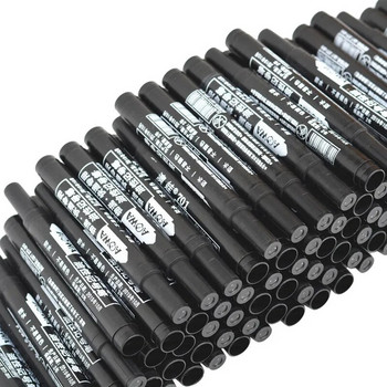 10 бр перманентна писалка за боядисване, мазна водоустойчива черна писалка за маркери за гуми, бързосъхнеща писалка за подпис, канцеларски материали