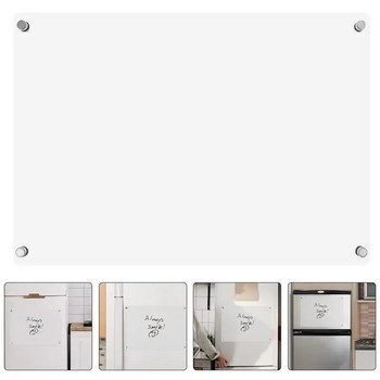 Clear Dry Erase Board Message Calendar Magnetic Refrigerator Fridge Whiteboard Blank Acrylic