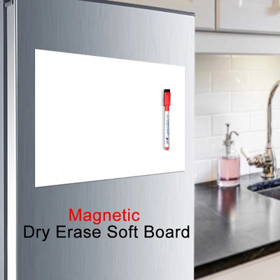 Размер A4 Magic Magnetic Dry Erase Бяла дъска за тапети, Стикери за вратата на хладилника, Дъска за рисуване на бележки за домашна кухня