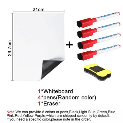 Λευκός πίνακας ταπετσαρίας Magic Dry Dry Ease Size A4, Αυτοκόλλητα πόρτας ψυγείου, Πίνακας σχεδίασης μηνυμάτων γραπτού μηνύματος κουζίνας σπιτιού