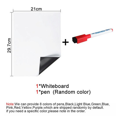 Λευκός πίνακας ταπετσαρίας Magic Dry Dry Ease Size A4, Αυτοκόλλητα πόρτας ψυγείου, Πίνακας σχεδίασης μηνυμάτων γραπτού μηνύματος κουζίνας σπιτιού