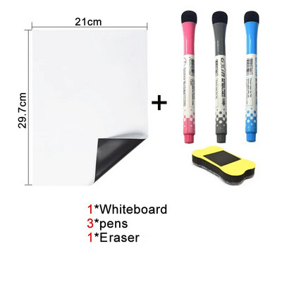 Λευκός πίνακας ταπετσαρίας Magic Dry Dry Ease Size A4, Αυτοκόλλητα πόρτας ψυγείου, Πίνακας σχεδίασης μηνυμάτων γραπτού μηνύματος κουζίνας σπιτιού