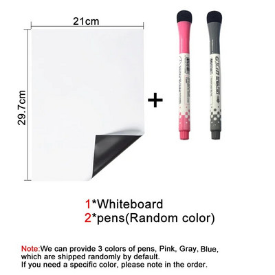 Λευκός πίνακας ταπετσαρίας Magic Dry Dry Ease Size A4, Αυτοκόλλητα πόρτας ψυγείου, Πίνακας σχεδίασης μηνυμάτων γραπτού μηνύματος κουζίνας σπιτιού