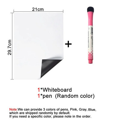 Λευκός πίνακας ταπετσαρίας Magic Dry Dry Ease Size A4, Αυτοκόλλητα πόρτας ψυγείου, Πίνακας σχεδίασης μηνυμάτων γραπτού μηνύματος κουζίνας σπιτιού