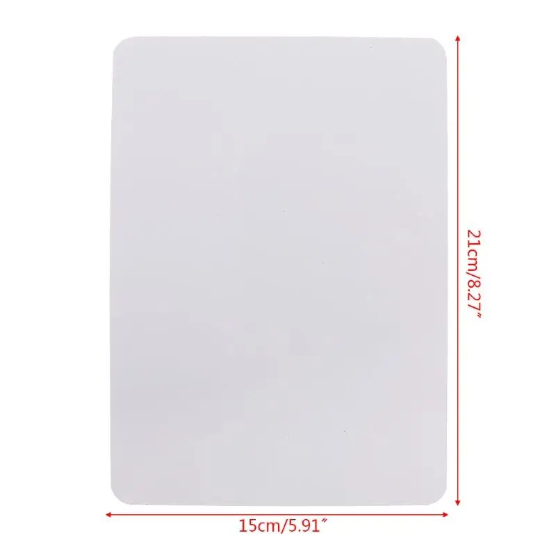 A5-ös mágneses tábla Hűtőszekrény Rajz rögzítés Üzenőfal Hűtő Jegyzettömb 210x150mm