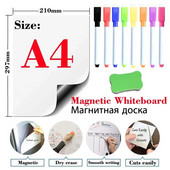 Magnetiline pehme tahvli külmiku kleebised kustutatav memo teadetetahvel kontori õpetamine praktika kirjutamise tahvli uksekleebised